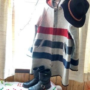 ~Hudson Bay Vintage Blanket Coat-Woolrich~